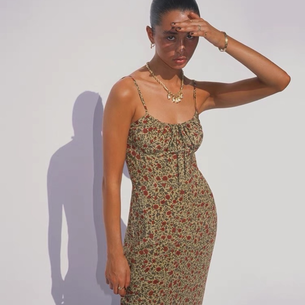 Réalisation Par The Alba in Dahlia long flowery dress size S